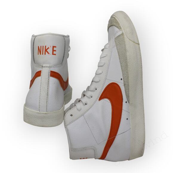 Men10.5 NIKE Blazer Mid '77 Vintage 'White Mantra Orange' EUR44.5 BQ6806-110 - Picture 13 of 15